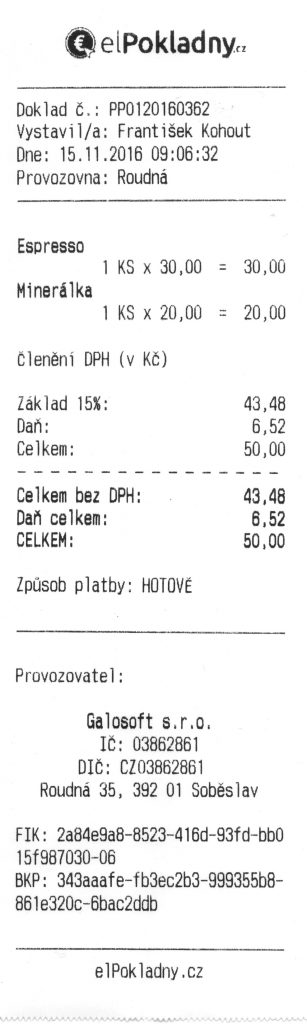 Jak bude vypadat účtenka s kódy BKP, FIK a PKP? Nehezky!, obrázek 2