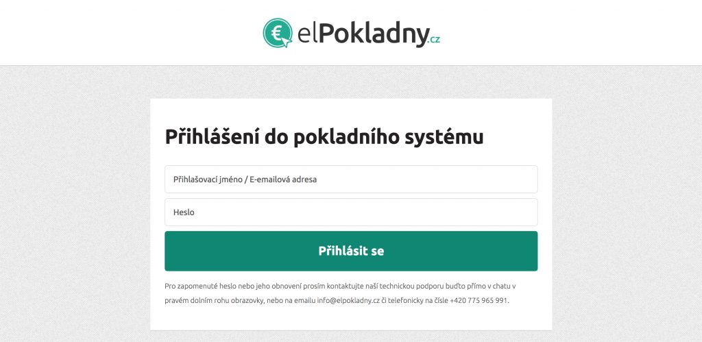 Přihlášení do systému