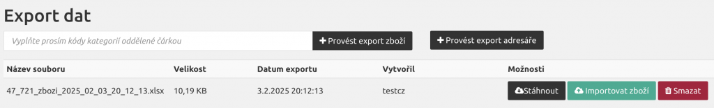Import / Export, obrázek 1